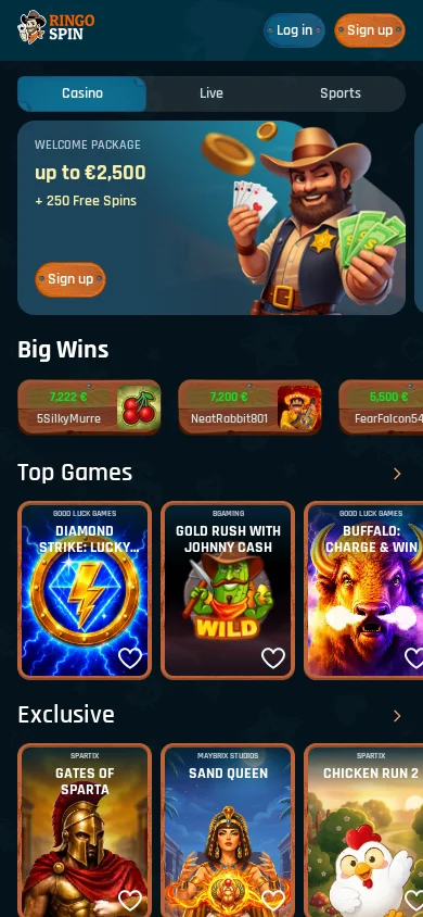 Ringospin Casino -sovellus